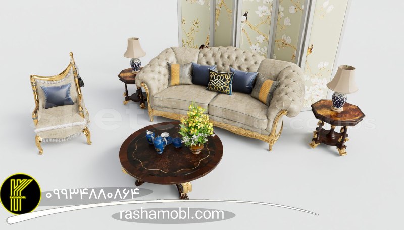 خرید مبل نئوکلاسیک از راشامبل 